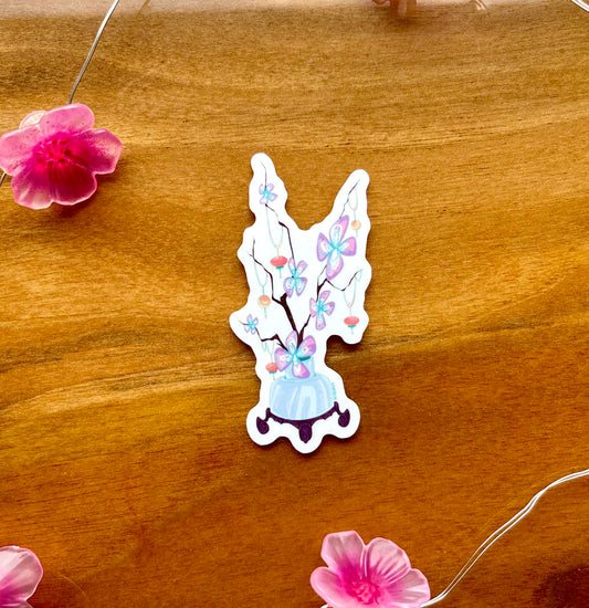Lantern Flowers | Vinyl Sticker